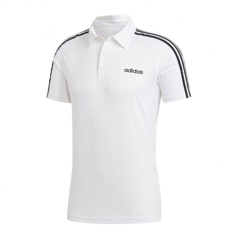 Adidas Designed 2 Move Î‘Î½Î´ÏÎ¹ÎºÏŒ T-shirt Polo Î›ÎµÏ…ÎºÏŒ FL0322